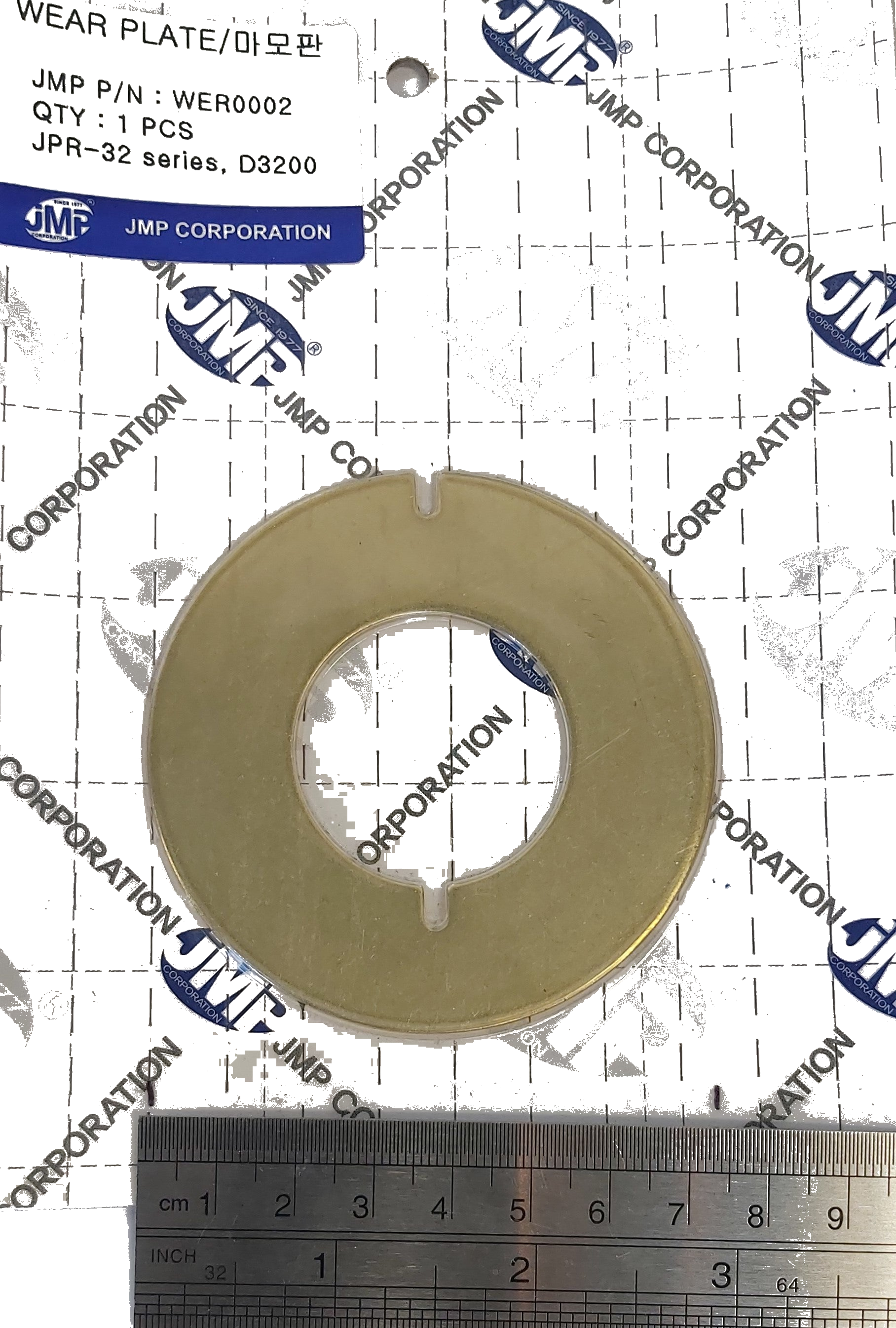 Replacement Wear Plate WER0002 for JMP Seawater pump on Hyundai S250/270/170 models