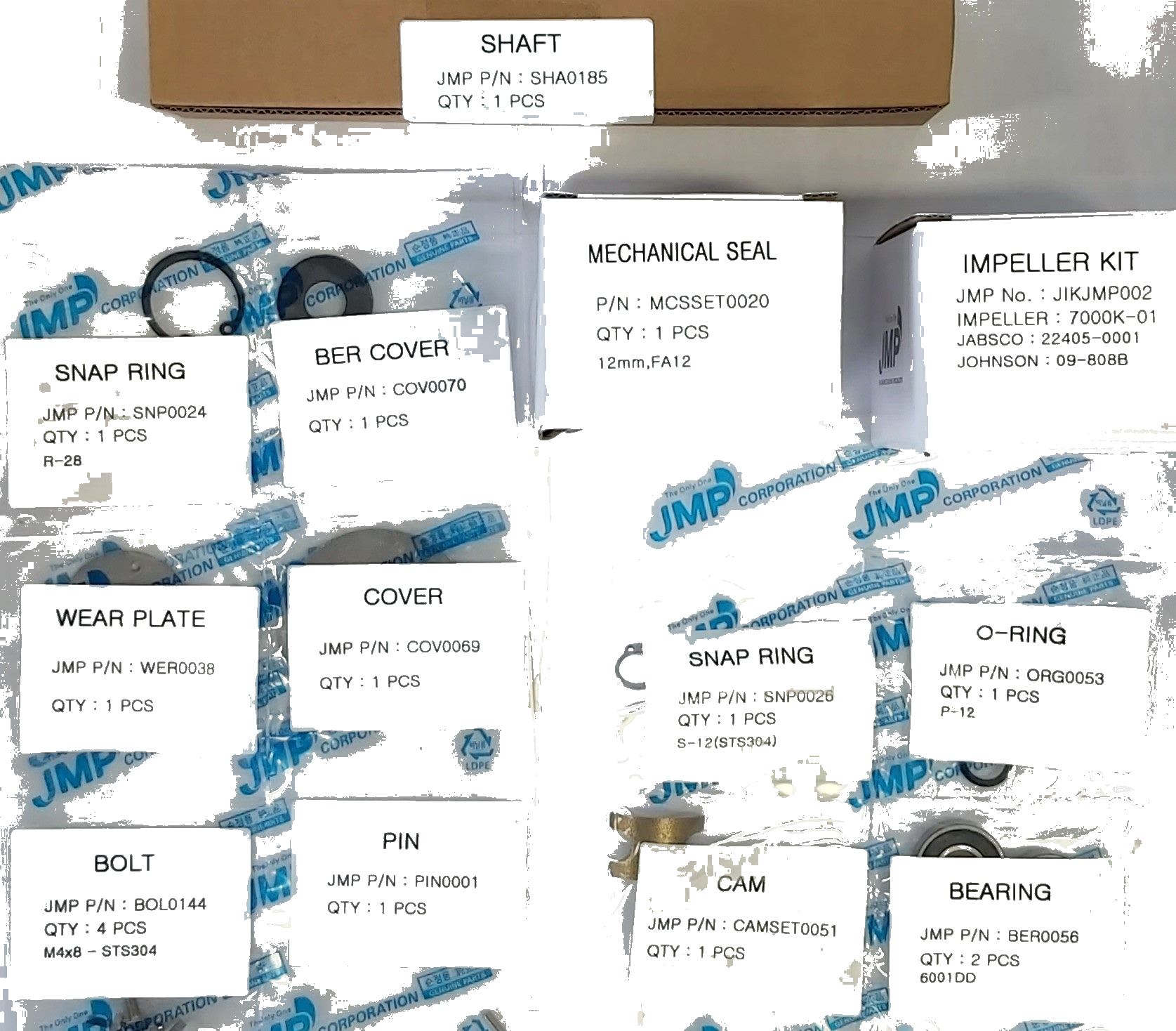 Major Service Kit JSK0165 for JMP Pump JPR-WB10IP