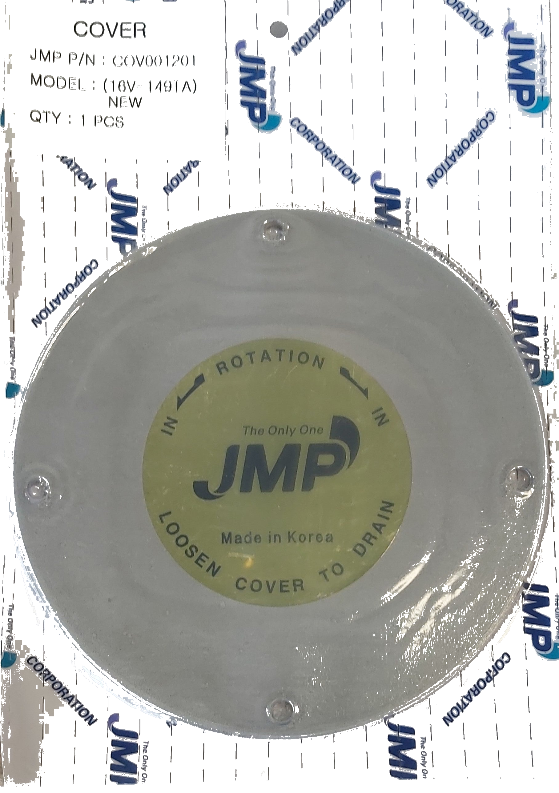 Cover Plate for Cummis/ Detrit Dsl  sea water Pumps JMP P/N COV001201