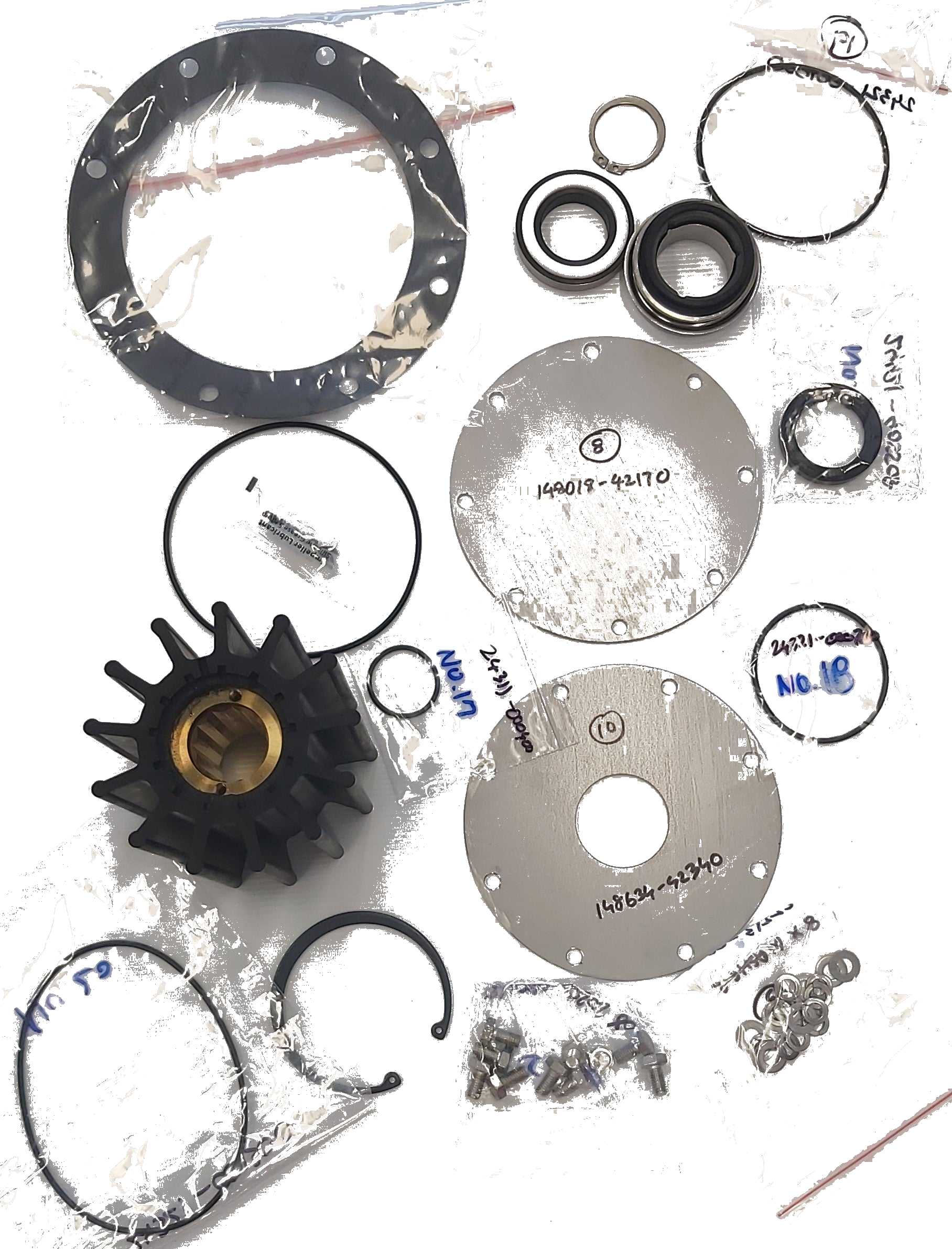 Yanmar 6AYM Seawater Pump Minor Service Kit (MNK) for Pump DJ-Y18001-A