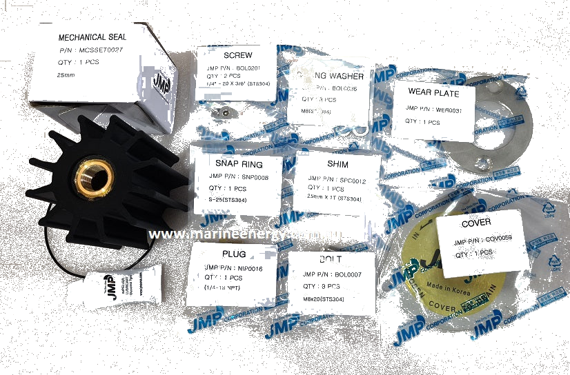 Repair Kit (Minor) Cummins QSC 8.3, QSL 9.0 Sherwood G2610X Seawater Pump JSM0137