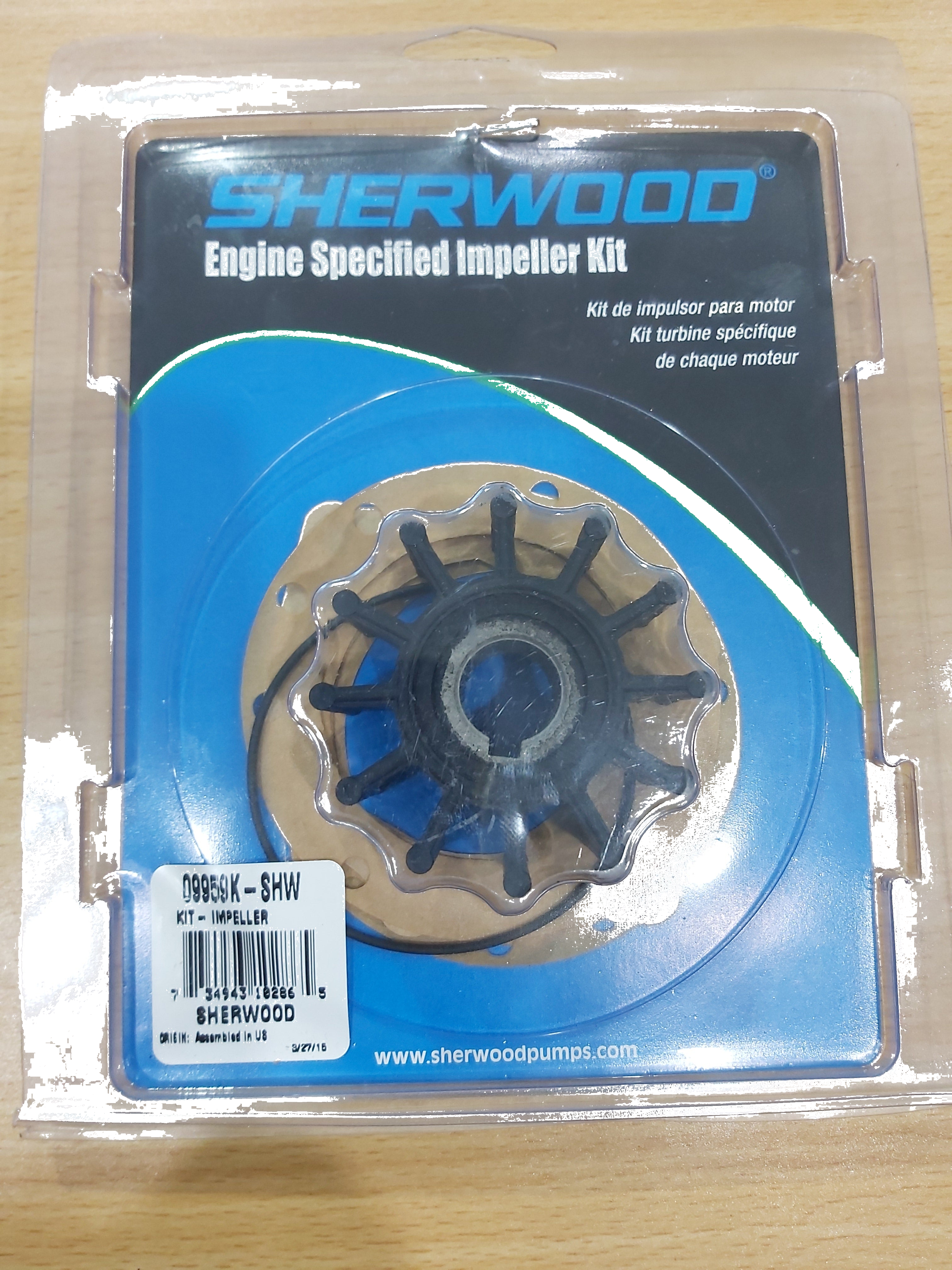 Sherwood Genuine Impeller kit 9959 / Jabsco 18838-0001