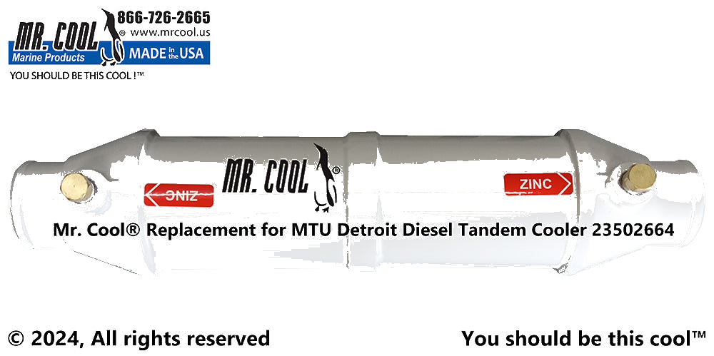 MTU Detroit Diesel Cooler 23502664 Replacement