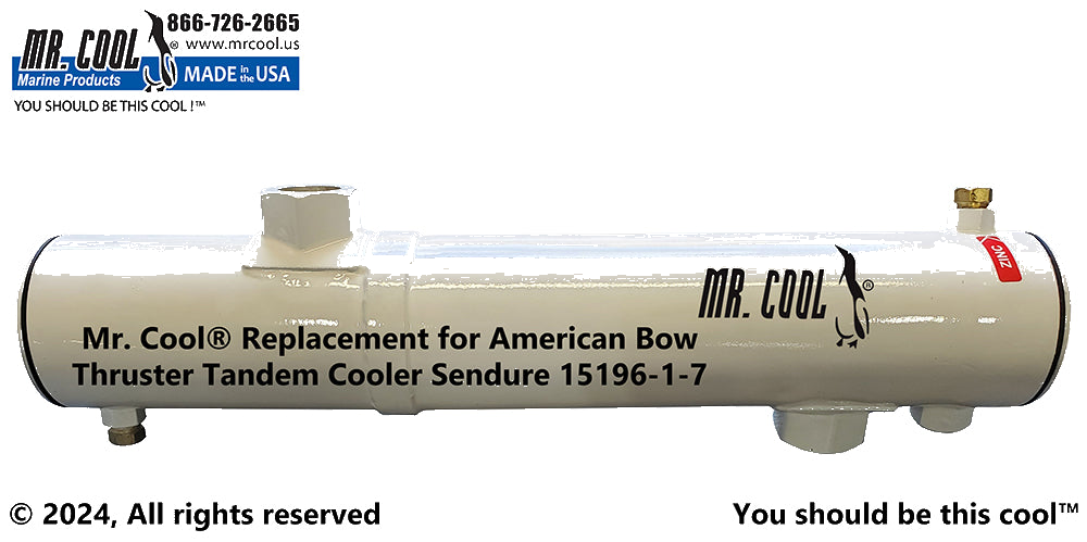 15196-1-7 American Bow Thruster Tandem Cooler Replacement Mr Cool