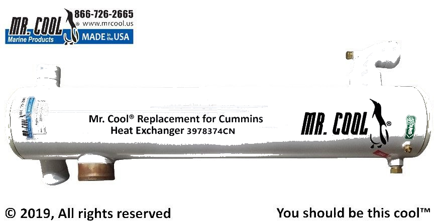 Cummins Heat Exchanger 3978734CN -  5x27 Replacement Part