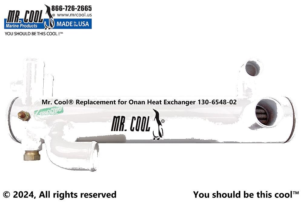 Onan MDKA MDKB MDKDR 17.5KW Heat Exchanger Replacement 130-6548CN