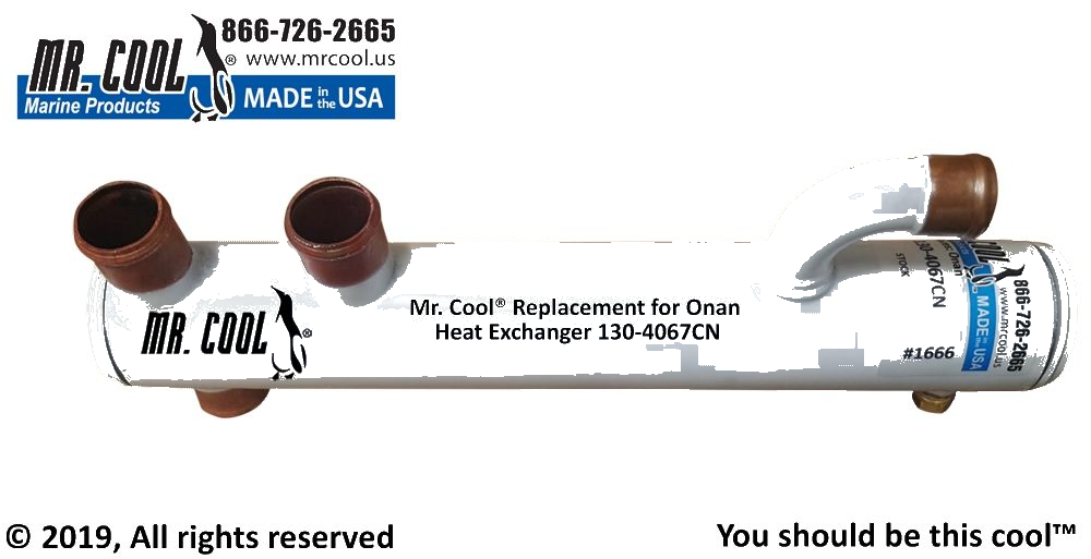 ONAN MDKUB HEAT EXCHANGER 130-4067 MR COOL REPLACEMENT