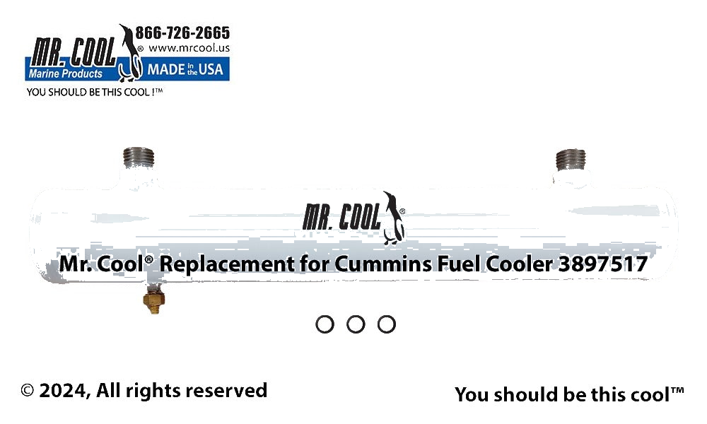 Cummins QSB, QSC,QSM Fuel Cooler 4944404 / 3897517 Replacement