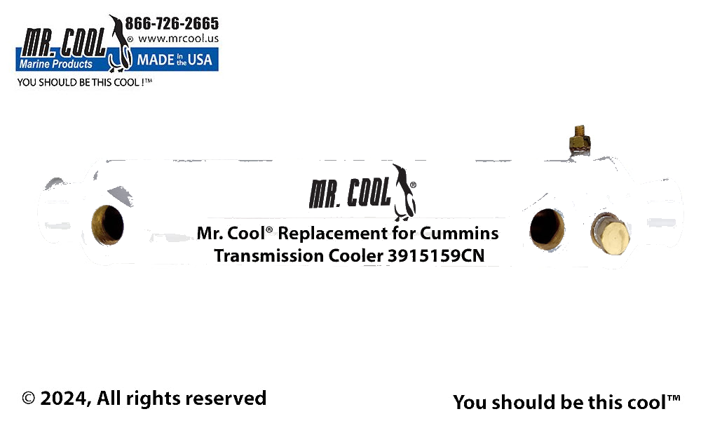 CUMMINS 4BT, 6BT, ZF OIL COOLER 3915159 CN Replacement
