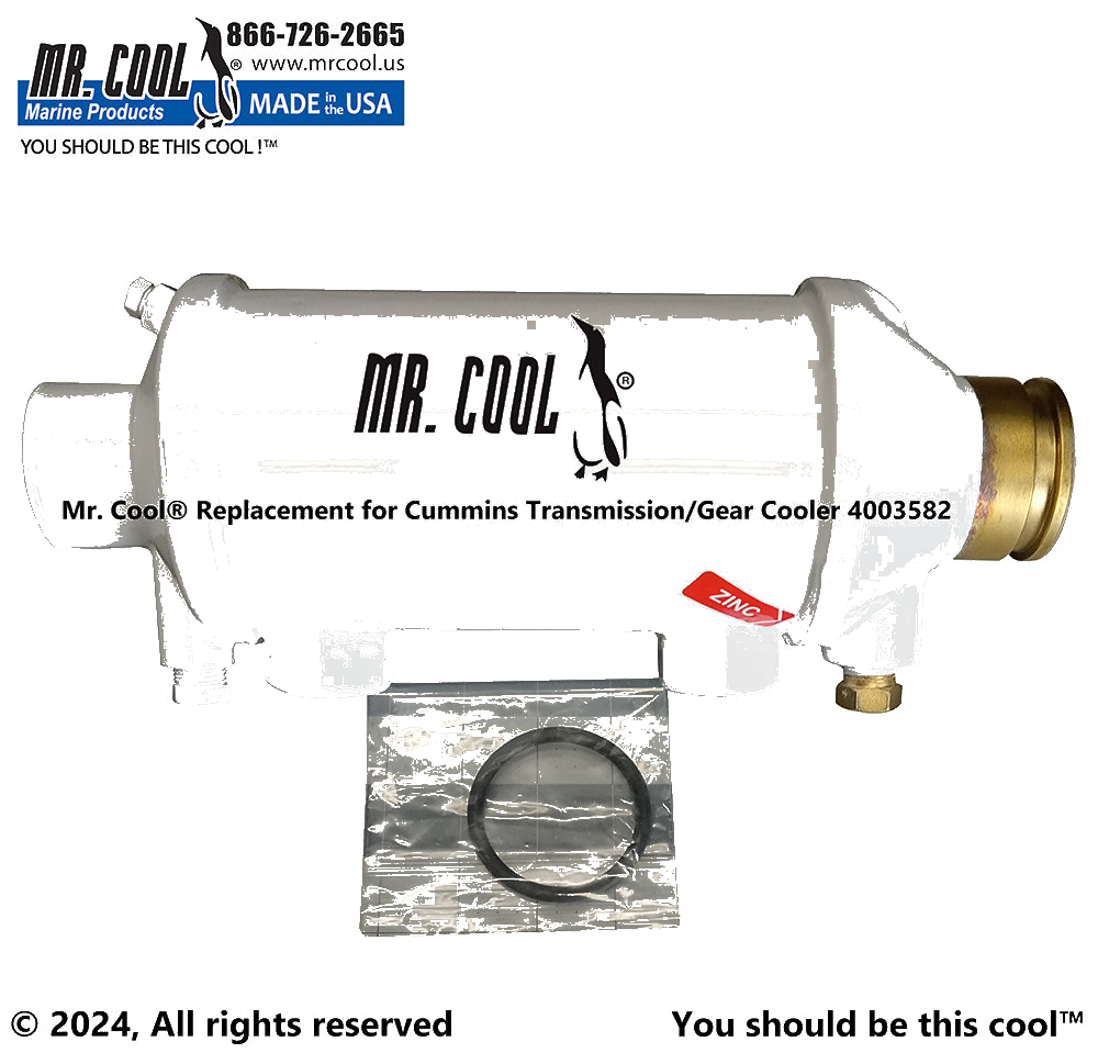 Cummins QSM11 Oil Cooler 4003582CN with ZF Transmission Replacement