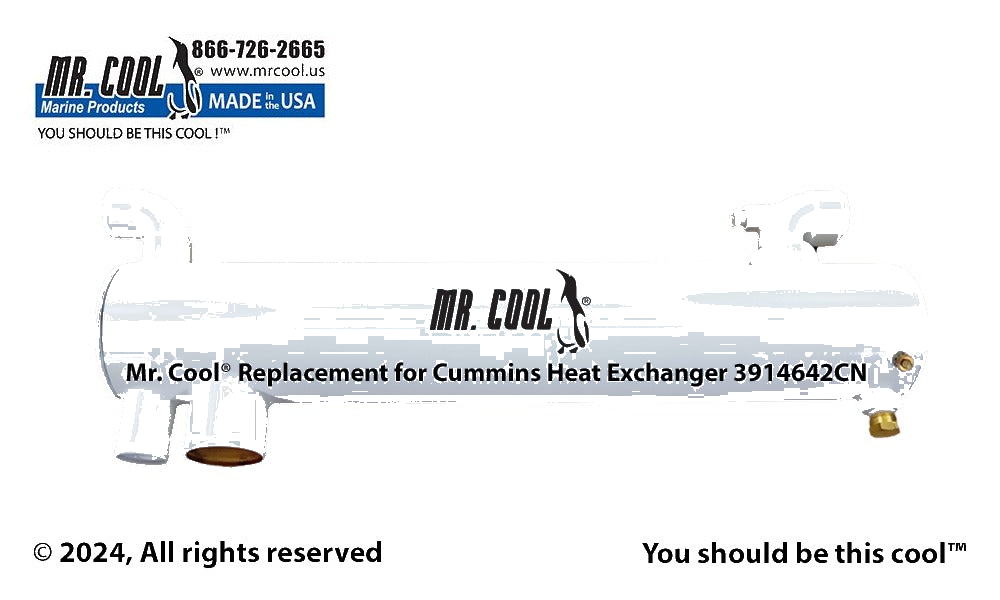 Cummins 6BT, 6BTA Heat Exchanger 4019958CN 4x25 Replacement Part (3914642)