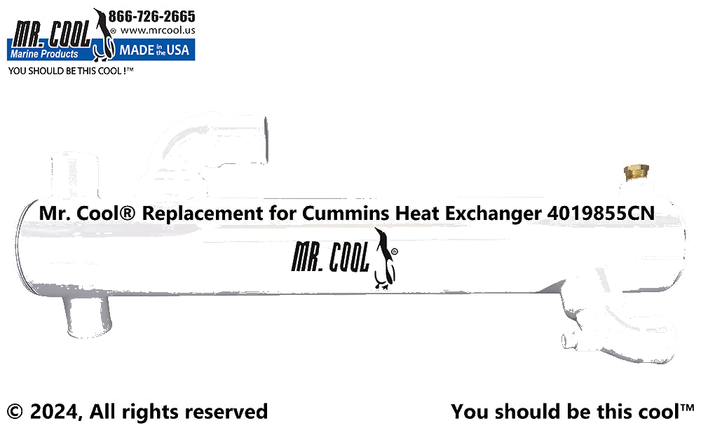 Cummins 6BT Heat Exchanger 4019855CN 4x25 Replacement MR COOL