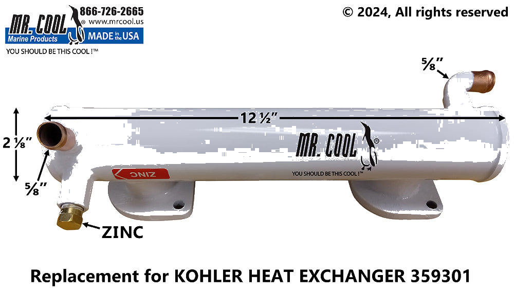KOHLER HEAT EXCHANGER MRC359301 Kohler 4-7.3EF/ECD/EFCD