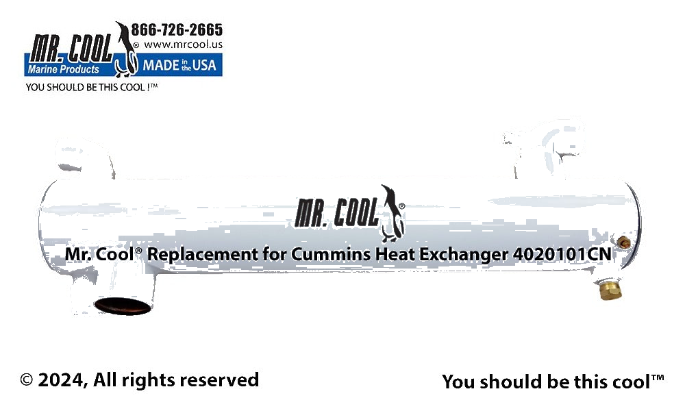 Cummins 5.9L / QSB Heat Exchanger 4020101CN 4x25 Replacement Mr Cool