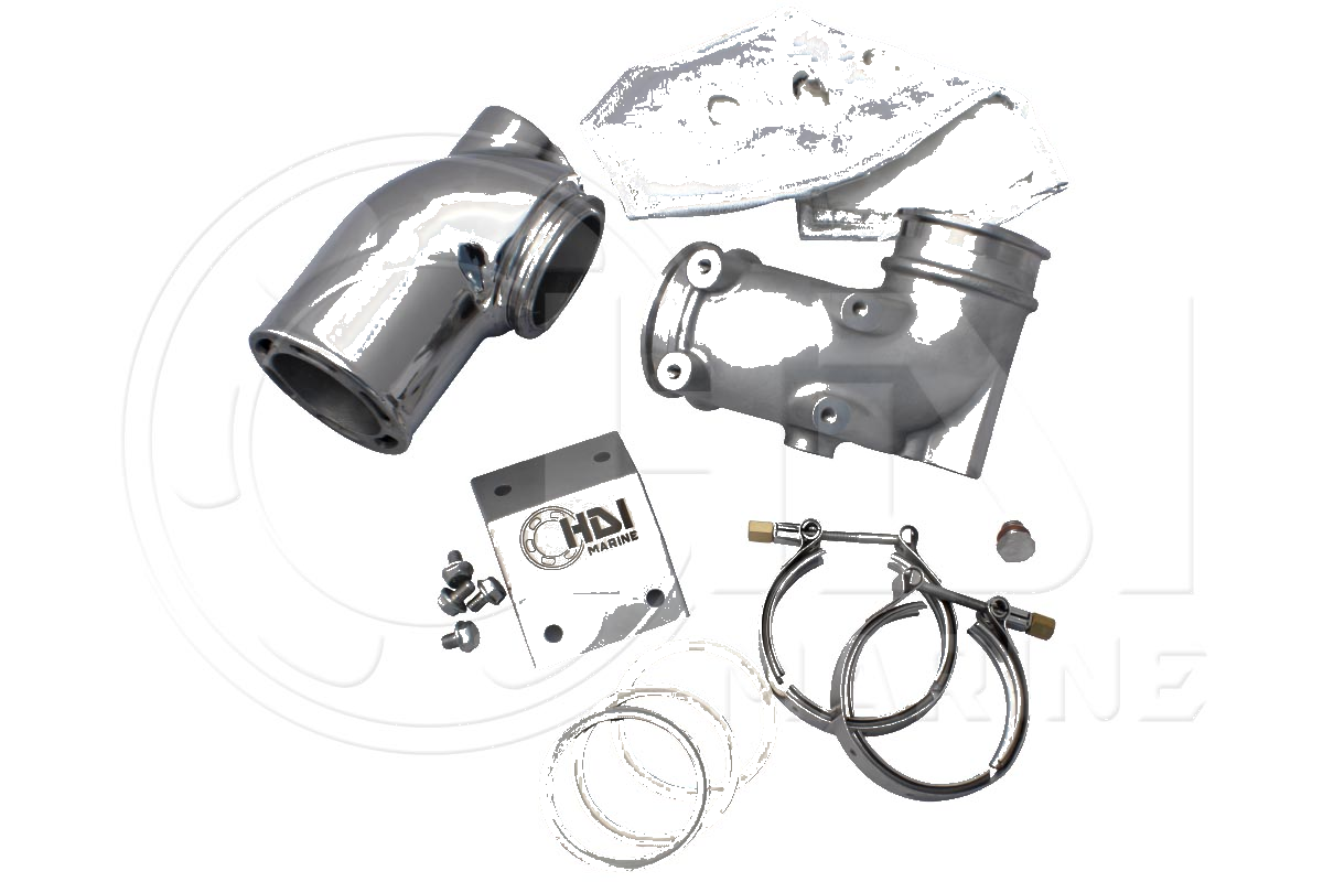 Yanmar 6LP & 6LPA Exhaust Mixing Elbow Kit in 316 Stainless - HDI HOT1KIT