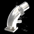 Onan MDKDL/M/N/A/B Exhaust Mixing Elbow 155-3261-2 Replacement in CAST 316 SS HDI LMN