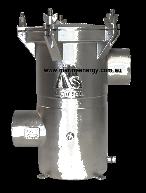 2.5” Seawater Strainer (Side In Side Out) Stainless Steel 2205