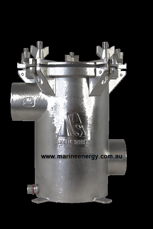 2” Seawater Strainer (Side In Side Out) Stainless Steel 2205
