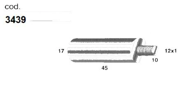 ANCOR Universal Zinc Anode AN 3439 - D.17x45 M12x1 x10 SCANIA