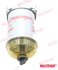 Primary Fuel Filter Assembly with clear bowl REC796G Replaces CAV796, DELPHI HDF796