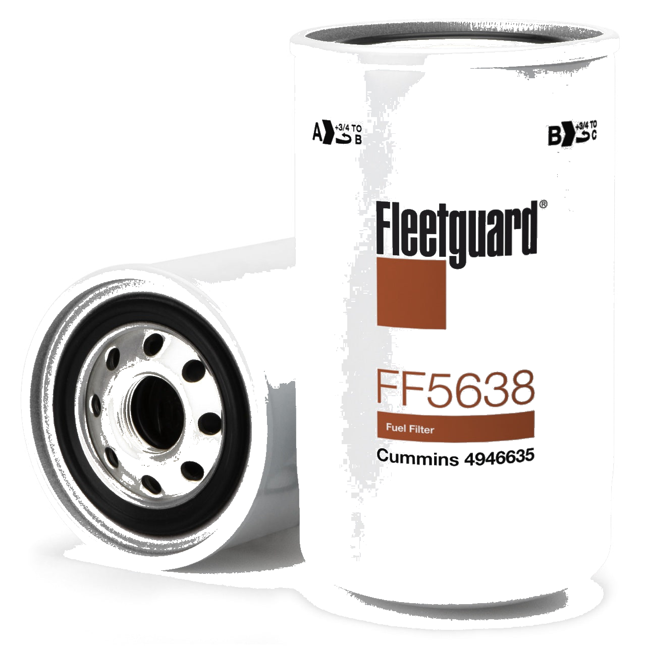Yanmar 4JH45 4JH57 Fuel Filter 129A00-55810 Fleetguard FF5638