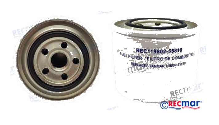 Yanmar 3JH5, 4JH4, 4JH5 Fuel Filter 119802-55810 Replacement