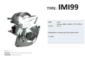 Yanmar inboard starter motor suit 2QM15, QM15, 2TM15, 2T73, YA, YC diesel engines