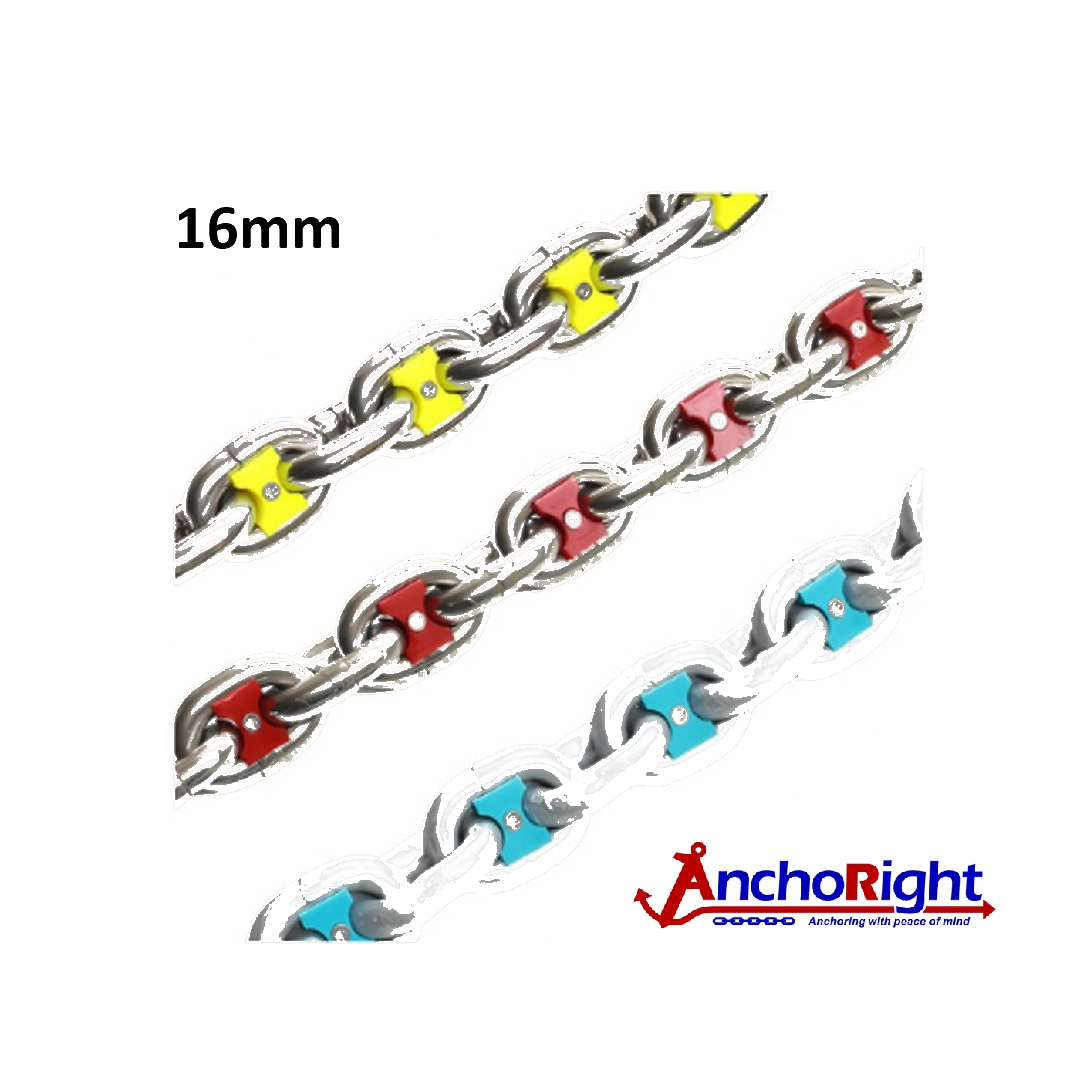 AnchoRight 16mm (5/8") / 8 Colours Chain Marking Set 35116