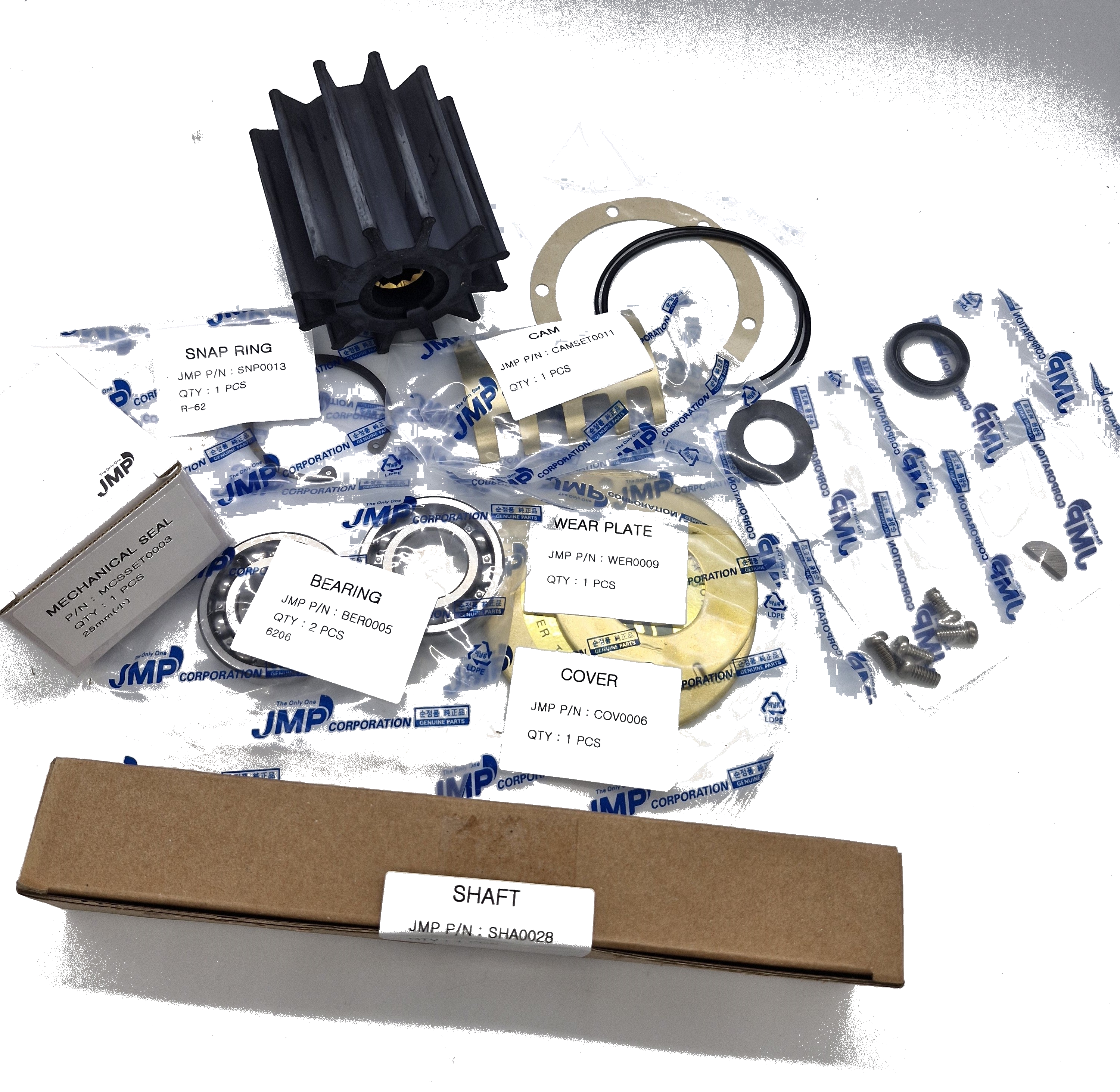 Major Rebuild Kit JSK0030 for JMP JPT-V3000 Pump  Replaces Volvo Penta 3829313,3829313,866396