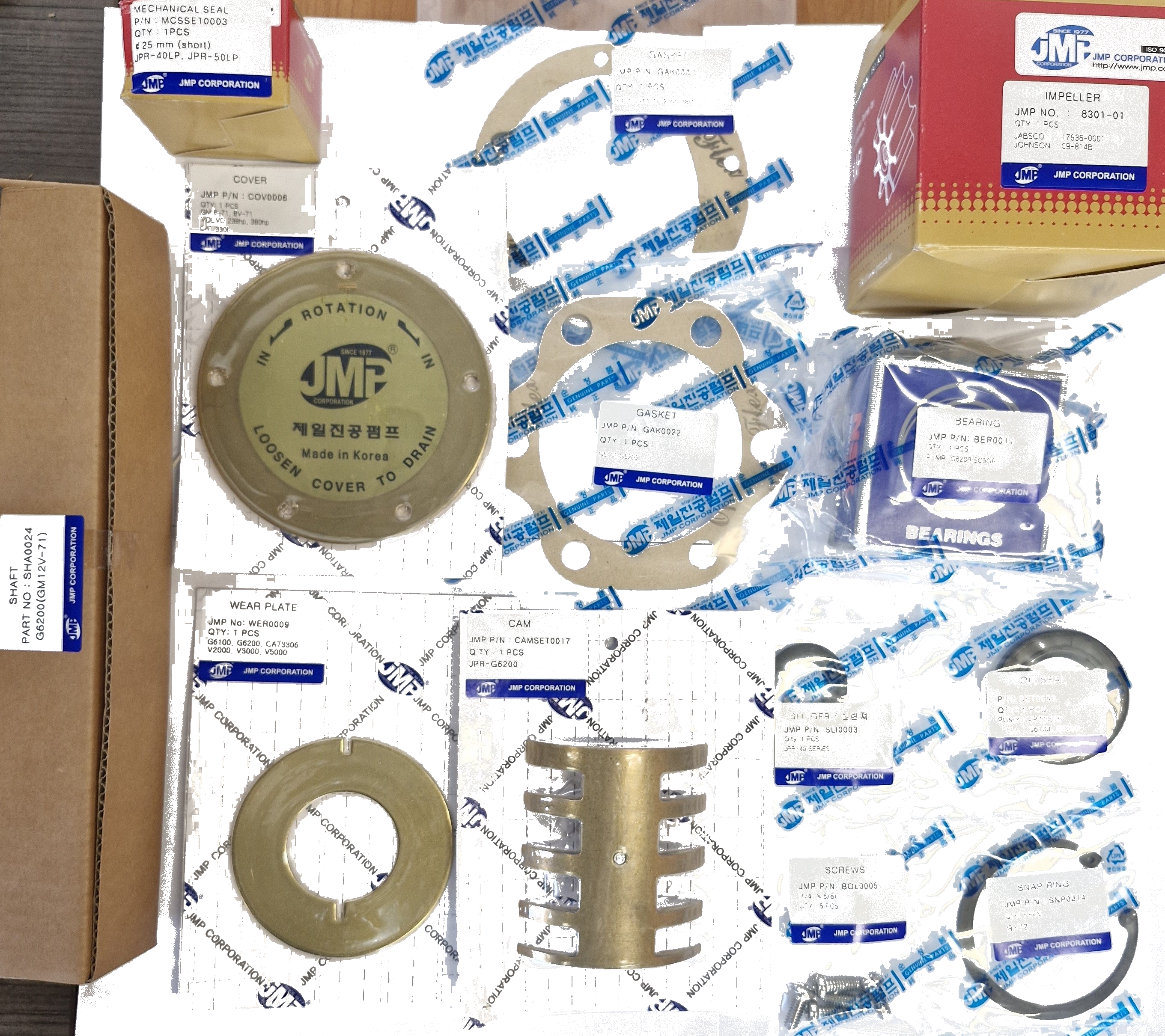 Major pump kit JSK0025 ( DDSL 5197222) for Detroit Diesel Pump JMP G6200 on   6V71,8V71
