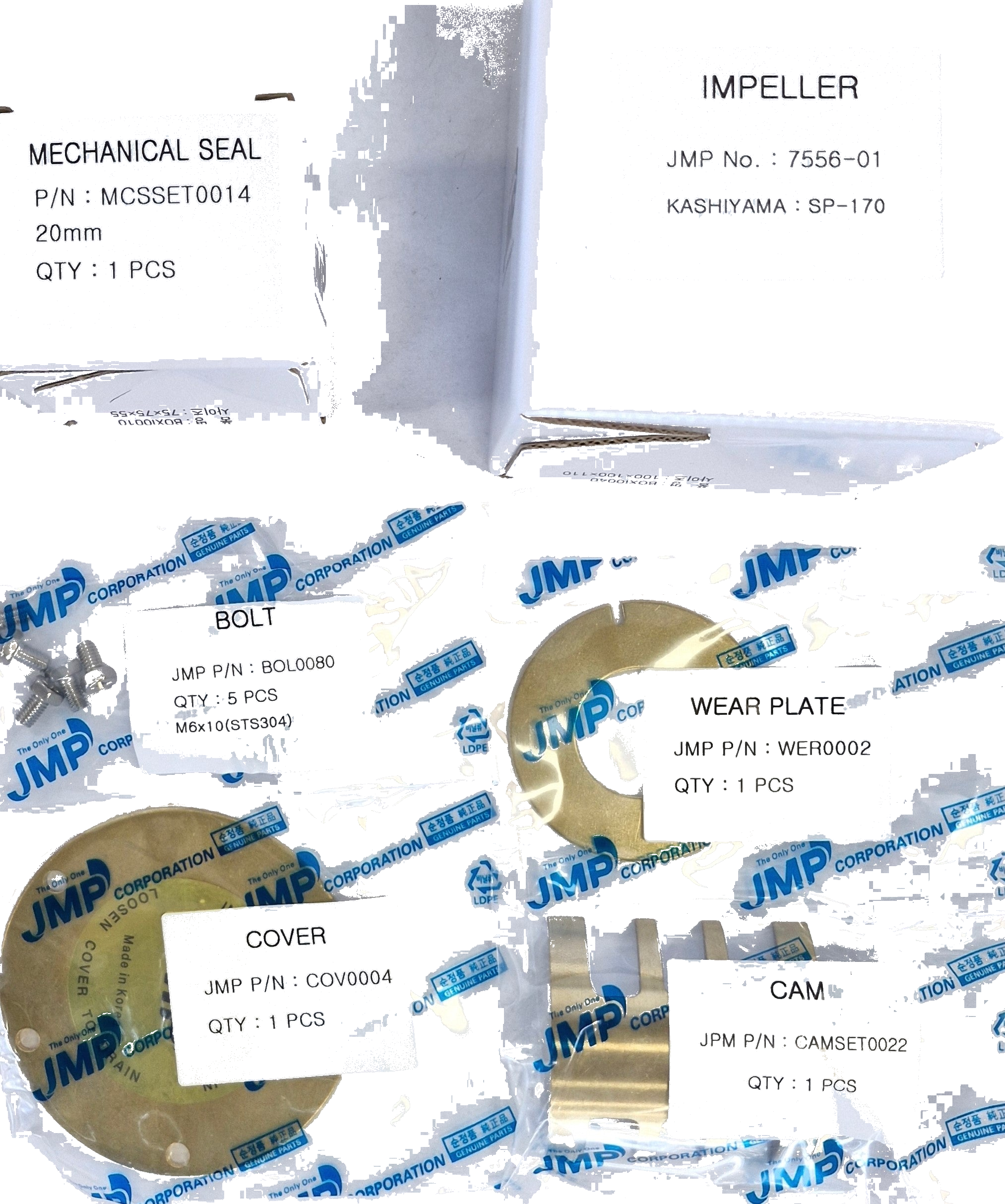 Minor Service kit JSM0068  for JMP Pump HDS250 for Hyundai Seasall S250 & 270