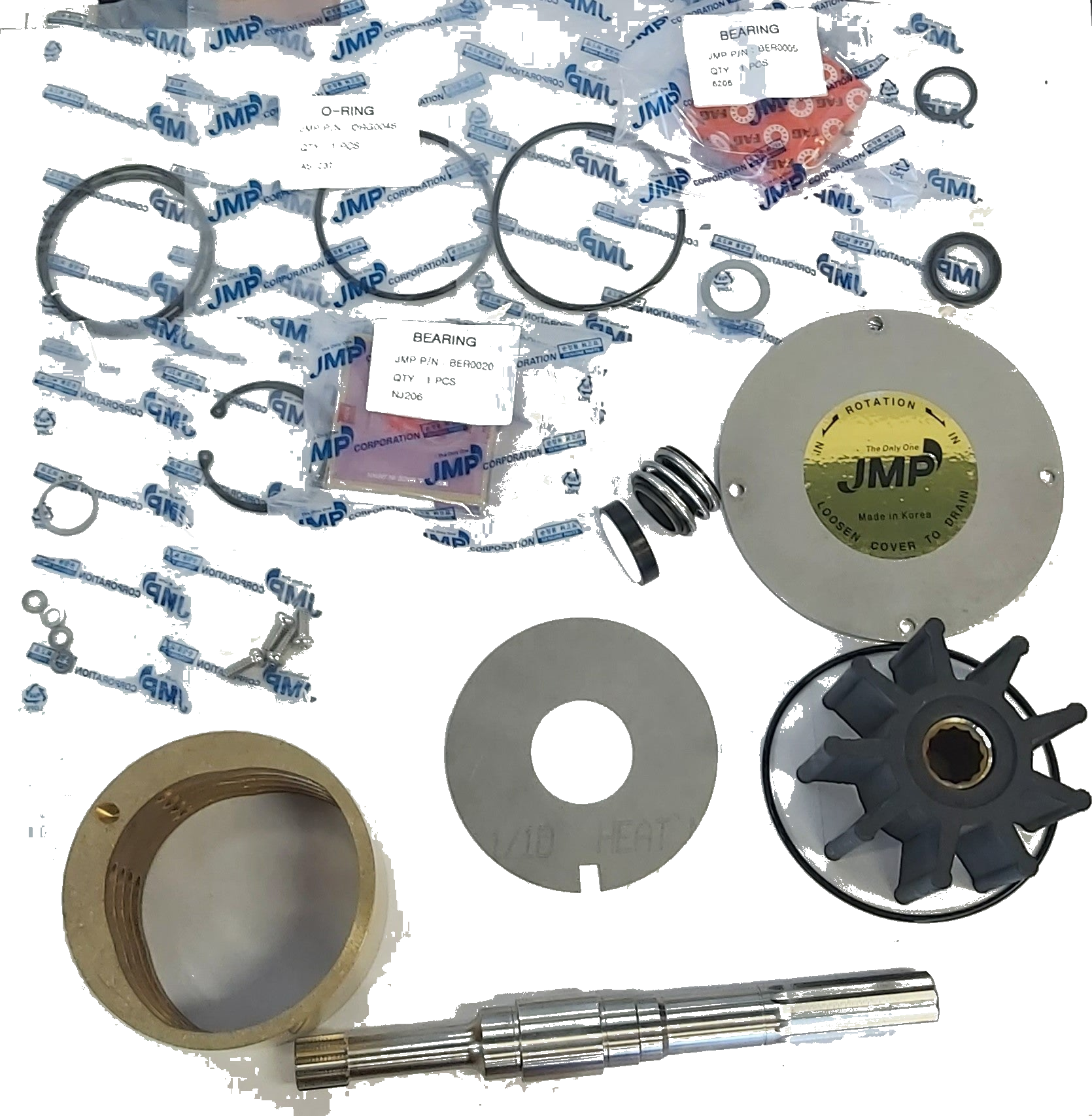 Major Repair Kit JSK0069 for JMP Pump JPR-C1905 ( Jabsco 18770-0003) QSK19