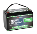 Marine Singular Cell LiFePO4 12v100ah Lithium Ion BMS Deep Cycle Battery with Bluetooth