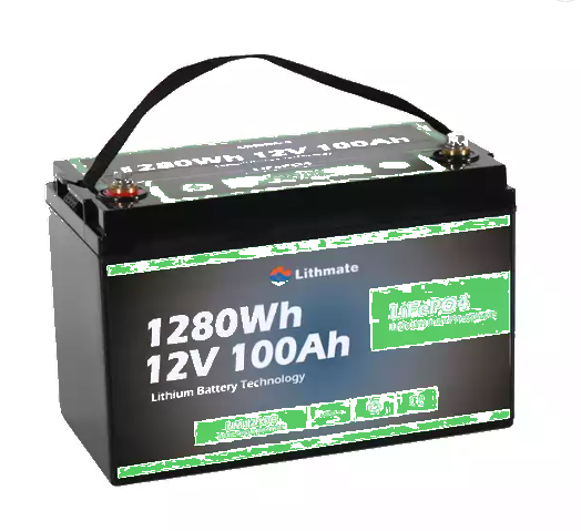 Marine Singular Cell LiFePO4 12v100ah Lithium Ion BMS Deep Cycle Battery with Bluetooth