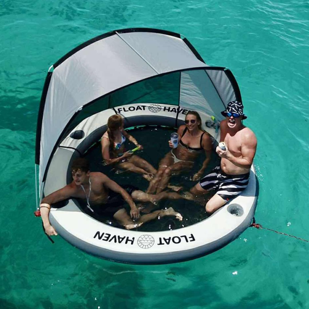 Float Haven Shade Haven - Portable Shade Canopy for Floating Island