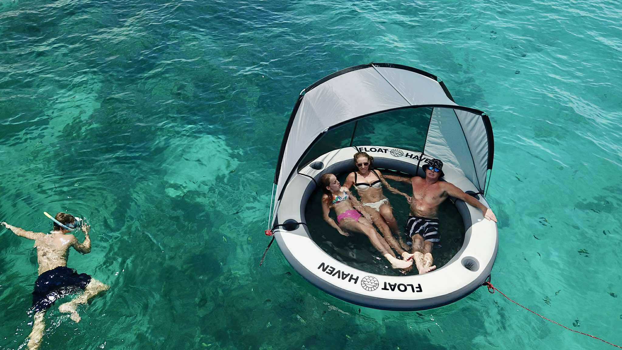 Float Haven Shade Haven - Portable Shade Canopy for Floating Island