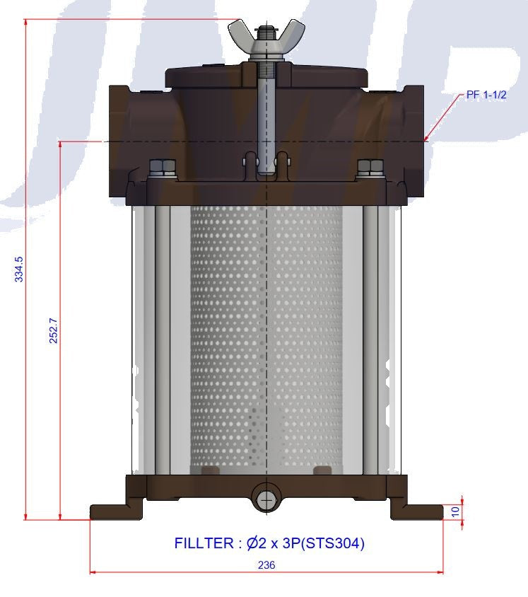 Seawater Strainer 1-1/2" - Bronze (JMP) JPR-ST4010
