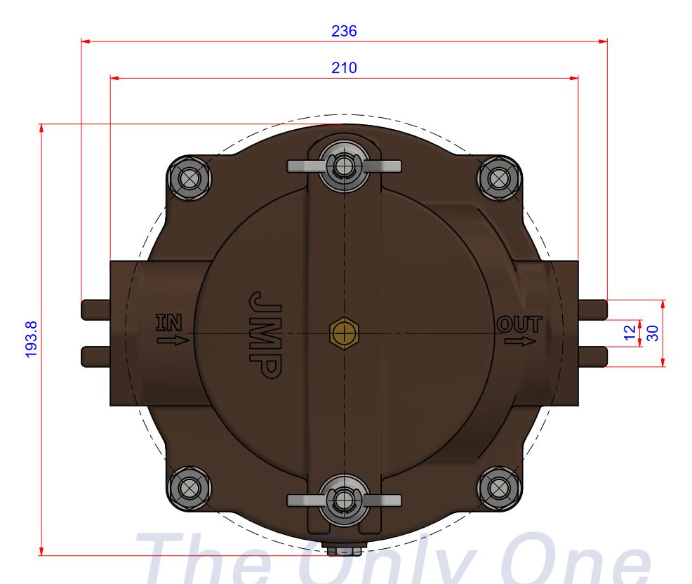 Seawater Strainer 1-1/2" - Bronze (JMP) JPR-ST4010