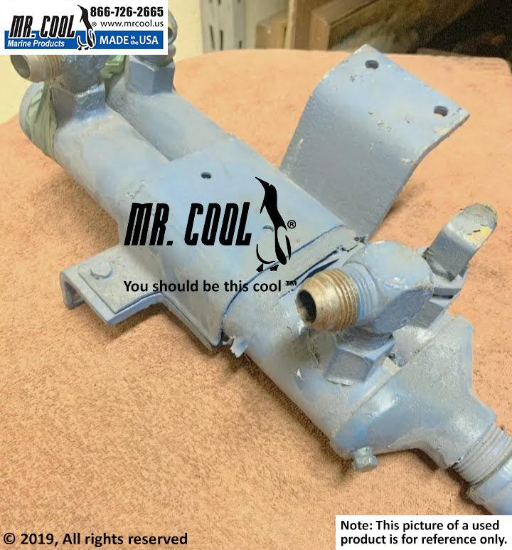 Perkins Dual Oil Cooler NA004139CN Replacement Part- 1-1/8" water Connections