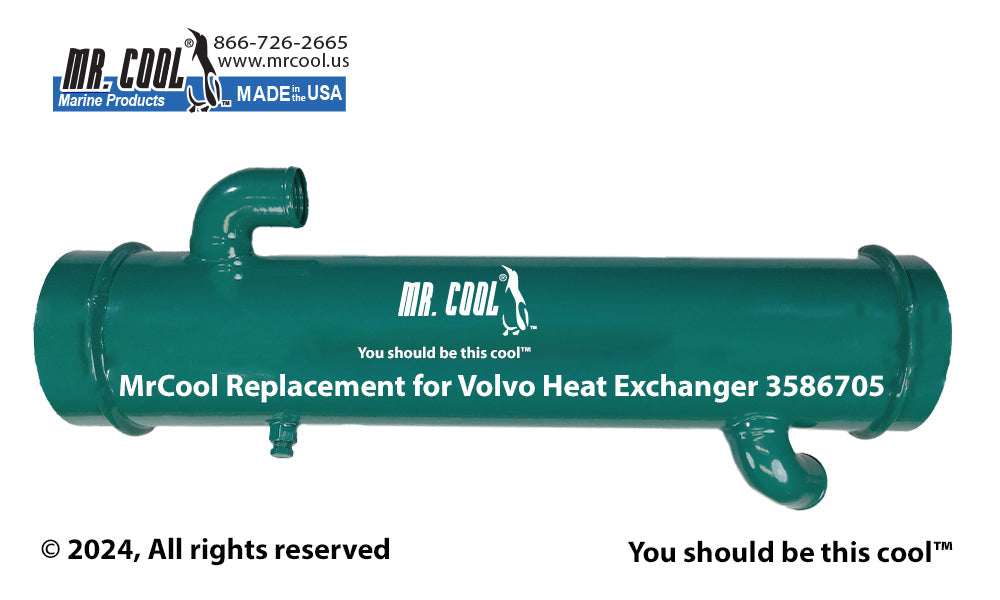 VOLVO PENTA HEAT EXCHANGER 3586705 REPLACEMENT