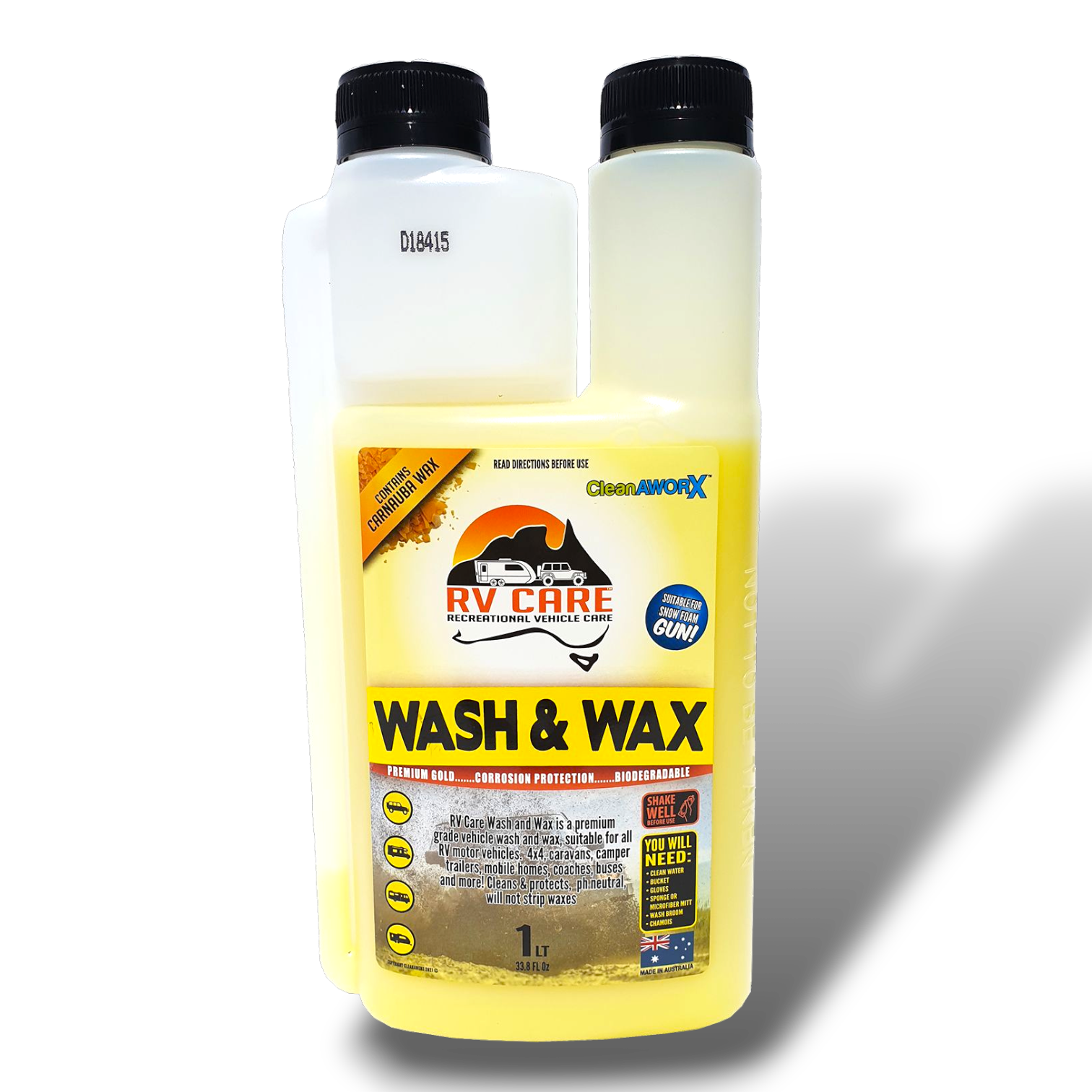 RV CARE WASH & WAX 1LT